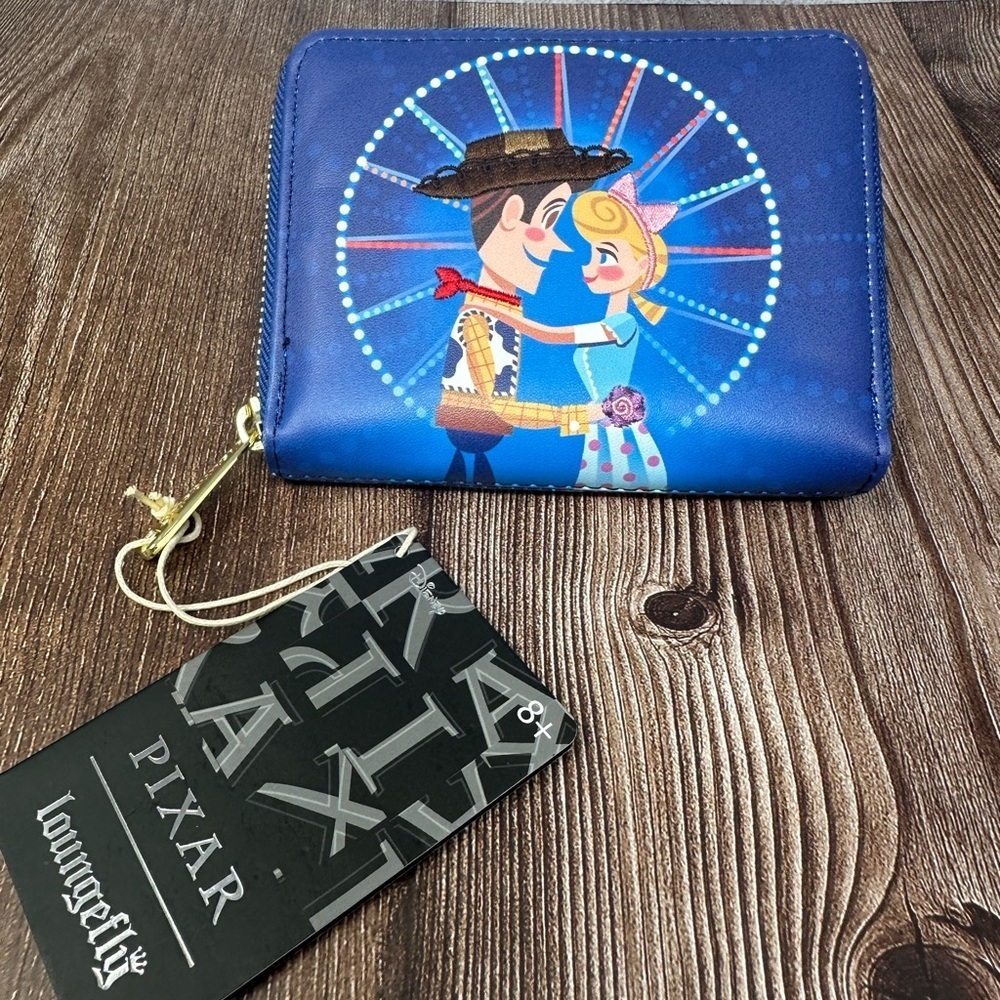 Disney Pixar Loungefly Toy Story Woody Bo Peep Zip Around Wallet NWT - Picture 2 of 4